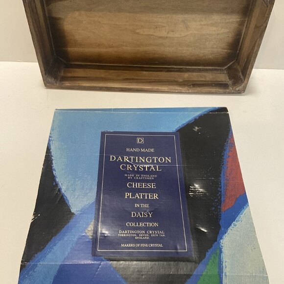 Vintage Dartington Crystal Cheese Plate Hand Made! - Picture 4 of 7